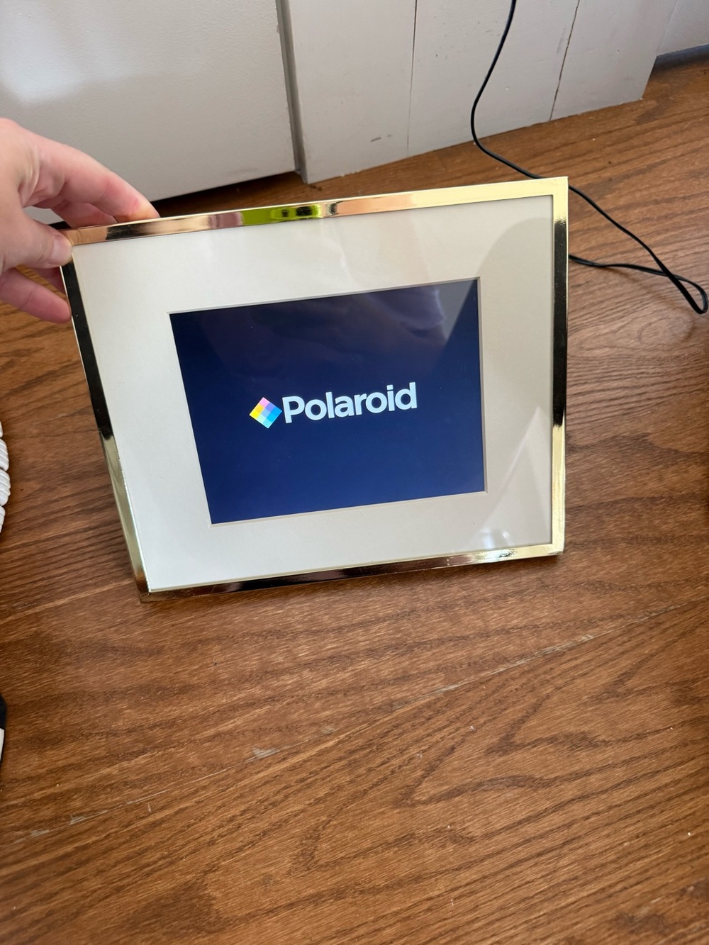Polaroid Digital Photo Frame in Gold and White